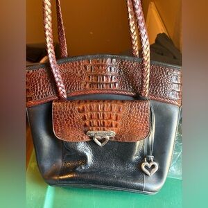 Elegant Black and Brown Women's Bag